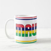 Mauritius National Flag Patriotic Koffiemok (Links)