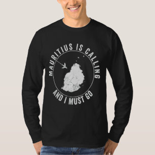 Mauritius noemt de inwoners van Mauritius heimwee T-shirt