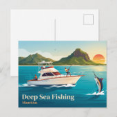 Mauritius Offshore Wateren Mauritius Briefkaart (Voorkant / Achterkant)