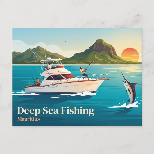 Mauritius Offshore Wateren Mauritius Briefkaart (Voorkant)
