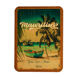 Mauritius-Oost-Afrika  Palm Trees Souvenirs Magneet