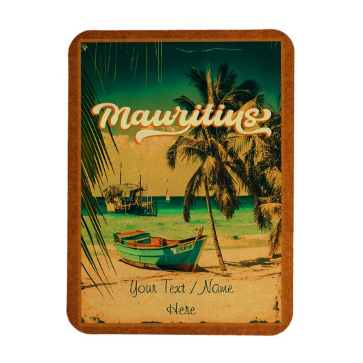 Mauritius-Oost-Afrika  Palm Trees Souvenirs Magneet (Verticaal)