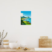 Mauritius Oost-Afrika Reizen  illustratie Poster (Keuken)