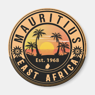 Mauritius Oost-Afrika Retro Sunset Souvenirs 60 Magneet