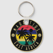 Mauritius Oost-Afrika Retro Sunset Souvenirs 60 Sleutelhanger (Achterkant)