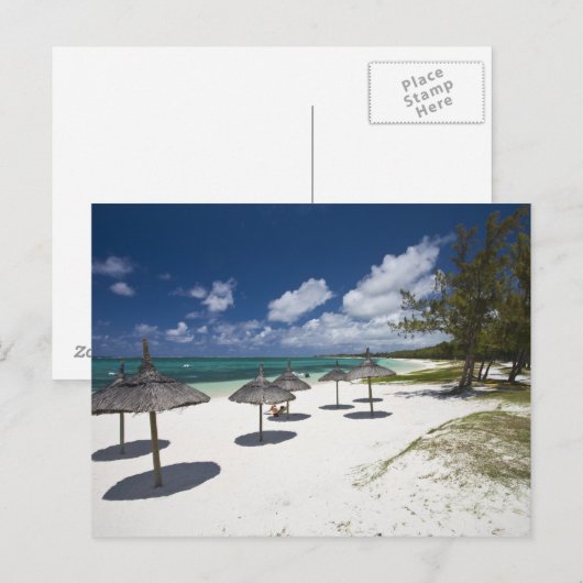 Mauritius, Oost-Mauritius, Belle Mare, Briefkaart (Voorkant / Achterkant)