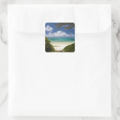 Mauritius, Oostelijk Mauritius, Belle Mare, Oost Vierkante Sticker (Tas)