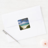 Mauritius, Oostelijk Mauritius, Belle Mare, Oost Vierkante Sticker (Envelop)
