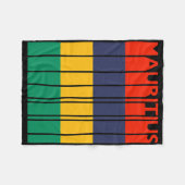 Mauritius Oude Mauritiaanse Vlag Vakantie Fleece Deken (Voorkant (Horizontaal))