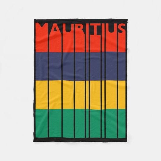 Mauritius Oude Mauritiaanse Vlag Vakantie Fleece Deken (Voorkant)
