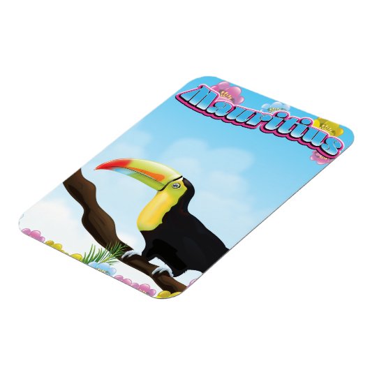 Mauritius-reisposter Magneet (Linkerzijde)