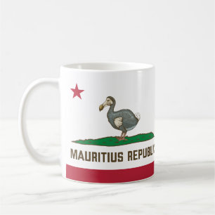 Mauritius Republiek Californië Flag Dodo Koffiemok