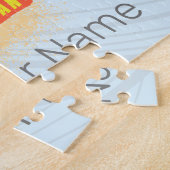 Mauritius Retro Indische Oceaan Dodo en Vlag Vinta Legpuzzel (Zijkant)