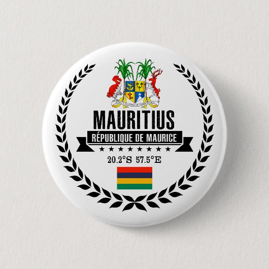 Mauritius Ronde Button 5,7 Cm (Voorkant)