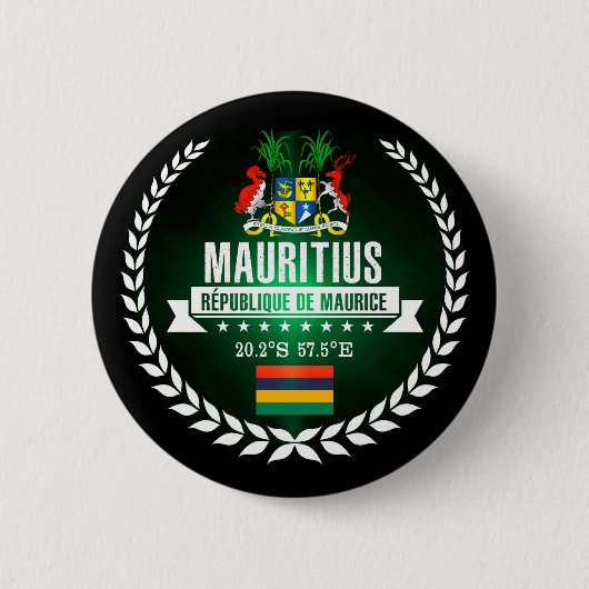 Mauritius Ronde Button 5,7 Cm (Voorkant)