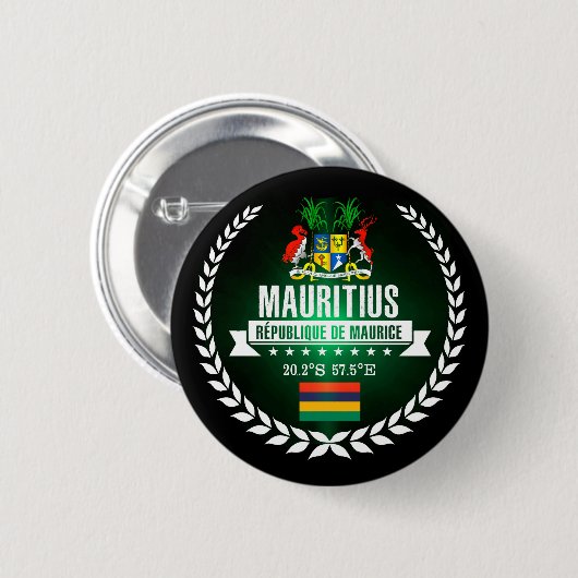 Mauritius Ronde Button 5,7 Cm (Voorkant /achterkant)