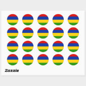 Mauritius Ronde Sticker (Vel)