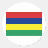 Mauritius Ronde Sticker (Voorkant)
