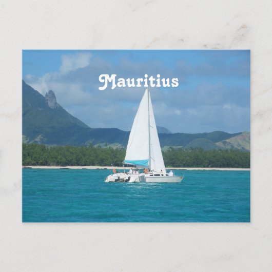 Mauritius Sailing Briefkaart (Voorkant)