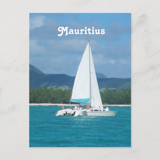Mauritius Sailing Briefkaart (Voorkant)