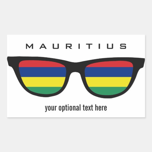Mauritius Shades aangepaste stickers (Voorkant)