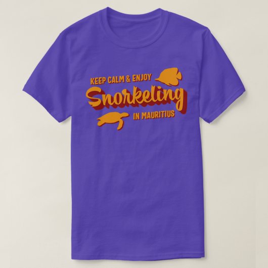 Mauritius Snorkeling Quote Vacation T-shirt (Design voorkant)