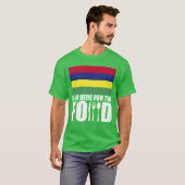 Mauritius souvenir eten reis retro t-shirt (Voorkant volledig)