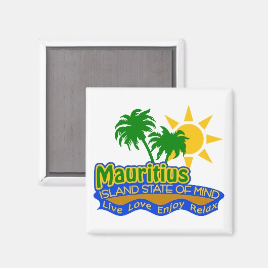 Mauritius State of Mind magneet (Voorkant / Achterkant)