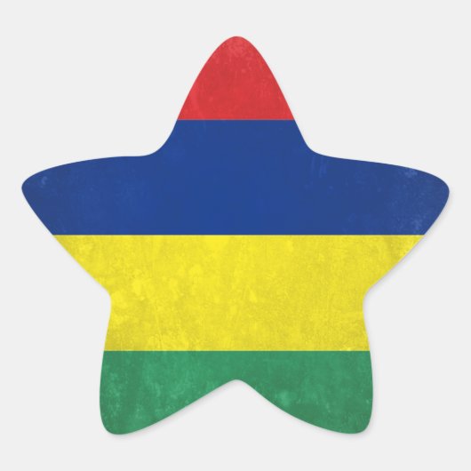 Mauritius Ster Sticker (Voorkant)