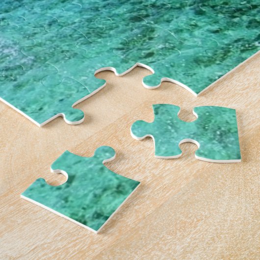 Mauritius - strand Indische Oceaan Boat Turquoise Legpuzzel (Zijkant)
