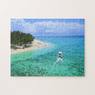 Mauritius - strand Indische Oceaan Boat Turquoise Legpuzzel