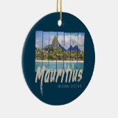 Mauritius strand souvenir in de Indische Oceaan Keramisch Ornament (Rechts)