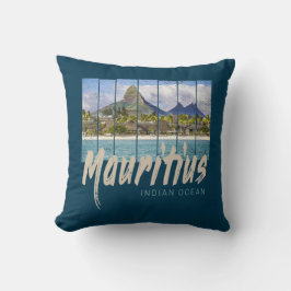 Mauritius  strand souvenir in de Indische Oceaan Kussen