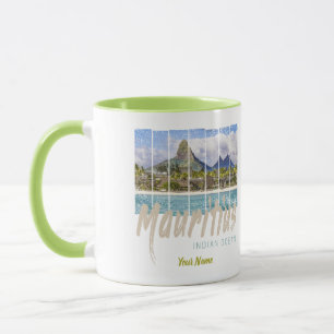 Mauritius strand souvenir in de Indische Oceaan Mok