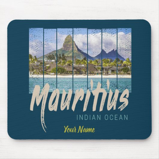 Mauritius  strand souvenir in de Indische Oceaan Muismat (Voorkant)