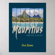 Mauritius  strand souvenir in de Indische Oceaan