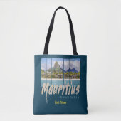 Mauritius strand souvenir in de Indische Oceaan Tote Bag (Voorkant)