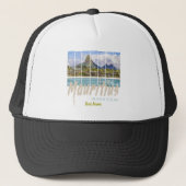 Mauritius  strand souvenir in de Indische Oceaan Trucker Pet (Voorkant)