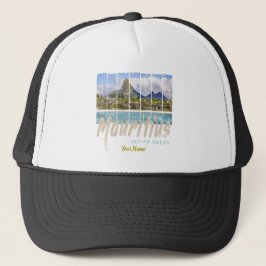 Mauritius  strand souvenir in de Indische Oceaan Trucker Pet