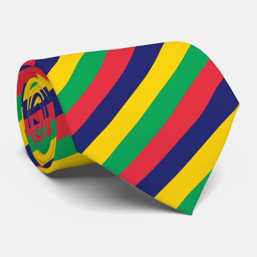 Mauritius-Stropdassen, mode Mauritius-vlag, bedrij Stropdas (Opgerold)