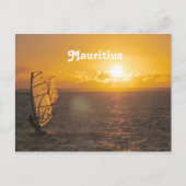 Mauritius Sunset Briefkaart (Voorkant)