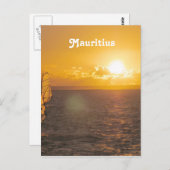 Mauritius Sunset Briefkaart (Voorkant / Achterkant)