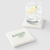 Mauritius Tree Roots Word Art Mauritian Rooted Stenen Onderzetter (Zijkant)