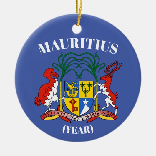 Mauritius Trip kerstversiering Keramisch Ornament (Voorkant)