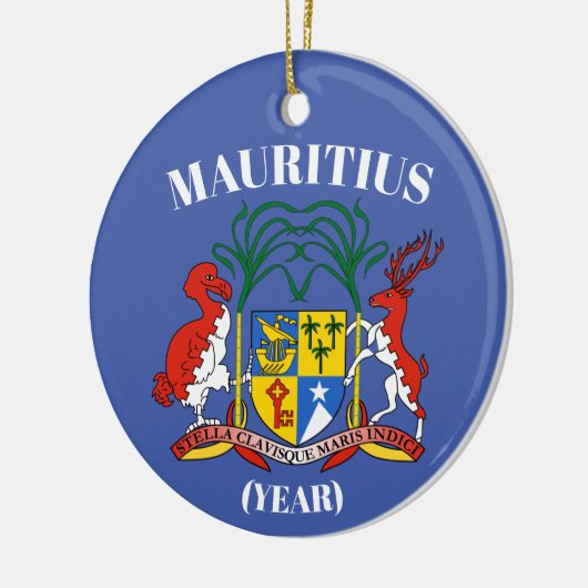 Mauritius Trip kerstversiering Keramisch Ornament (Links)