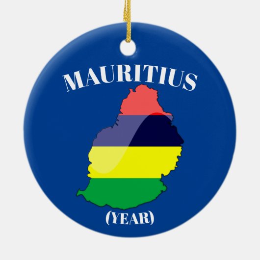 Mauritius Trip kerstversiering Keramisch Ornament (Achterkant)