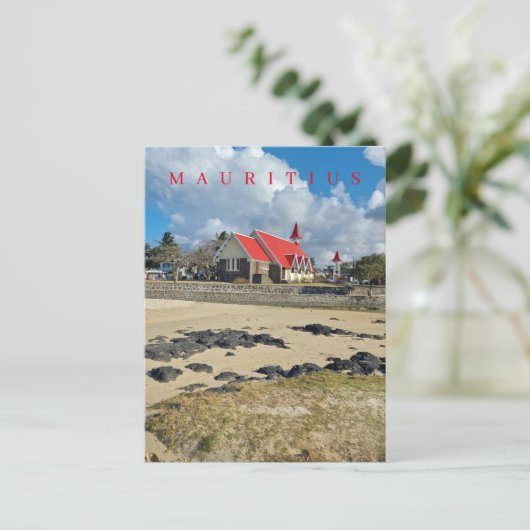 Mauritius uitzicht briefkaart (Staand voorkant)