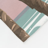 Mauritius vintage-poster fleece deken (Hoek)