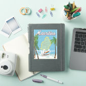 Mauritius vintage reisposter sticker (iPad Cover)