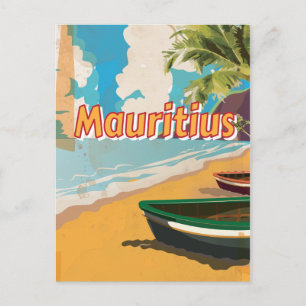 Mauritius Vintage vakantieposter Briefkaart